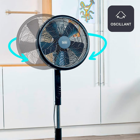 Black&Decker Ventilator Ventilator cu Picior Black&Decker BD-BXEFP51E | 50W, 3 Viteze, Negru
