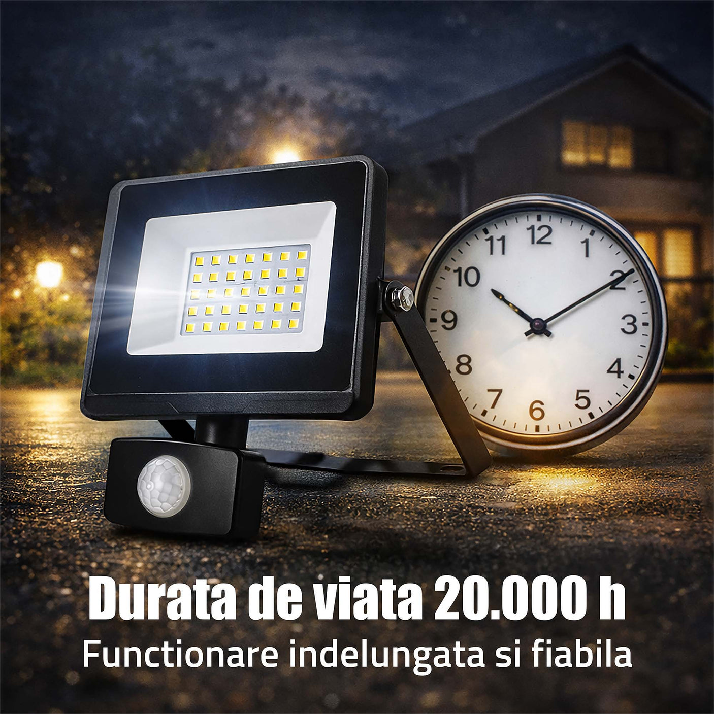 Samus Proiector LED Proiector LED Samus SLPR1870LM-20W-6500K-PIR-PIR | 20W, 1870lm, 6500K, Senzor PIR