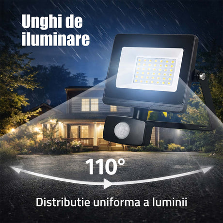 Samus Proiector LED Proiector LED Samus SLPR1870LM-20W-6500K-PIR-PIR | 20W, 1870lm, 6500K, Senzor PIR