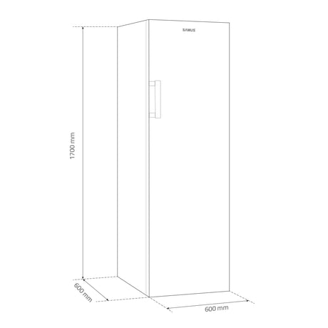 Congelator Samus SCGX337E | 242L, Clasa E, Alb