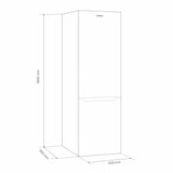 Combină frigorifică Samus SCW344E | 269L, Clasa E, Alb