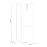 Samus Combina frigorifica Combină Frigorifică Samus SCX486NFE | 347L, Clasa E, No Frost, Argintiu