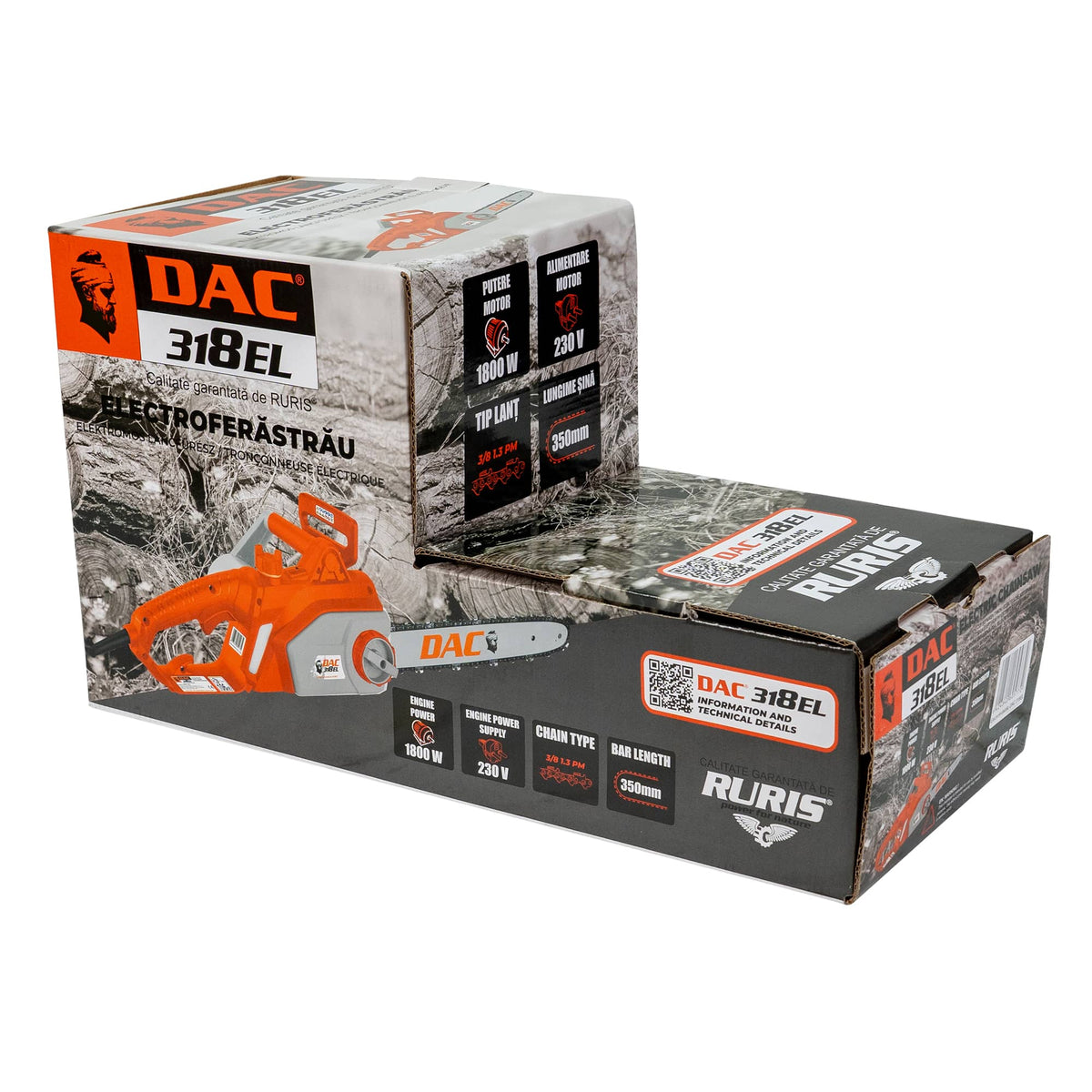 DAC Electroferastrau Motoferastrau electric DAC 318EL | 1800 W, Electric, Lungime şină 350 mm