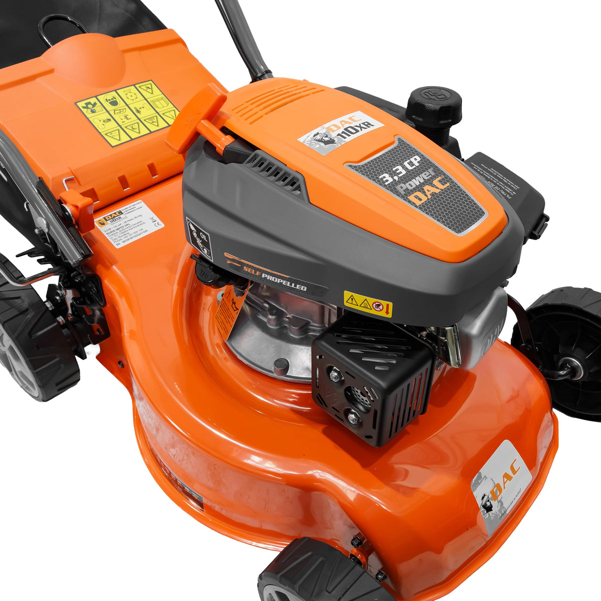 DAC Masina de tuns gazon Masina de tuns gazon DAC 110XR | 3.3 CP / 131 cc, Ducar, 4 timpi, Înălţimea de lucru 25-75 mm, 7 trepte