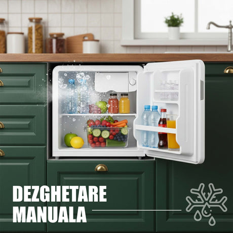 Minibar Samus SW066RE | 47L, Clasa E, Termostat Reglabil, Alb