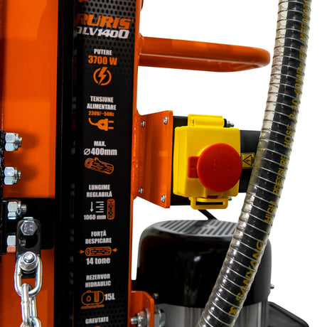Ruris Despicator lemne Despicator vertical lemne RURIS DLV1400 | 3700 W, Alimentare motor 230 V, Grad protectie IP 54