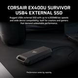 Corsair SSD Extern SSD extern Corsair EX400U CSSD-EX400US4TB | 4TB, USB 3.2 Gen 2x2, 1600MB/s