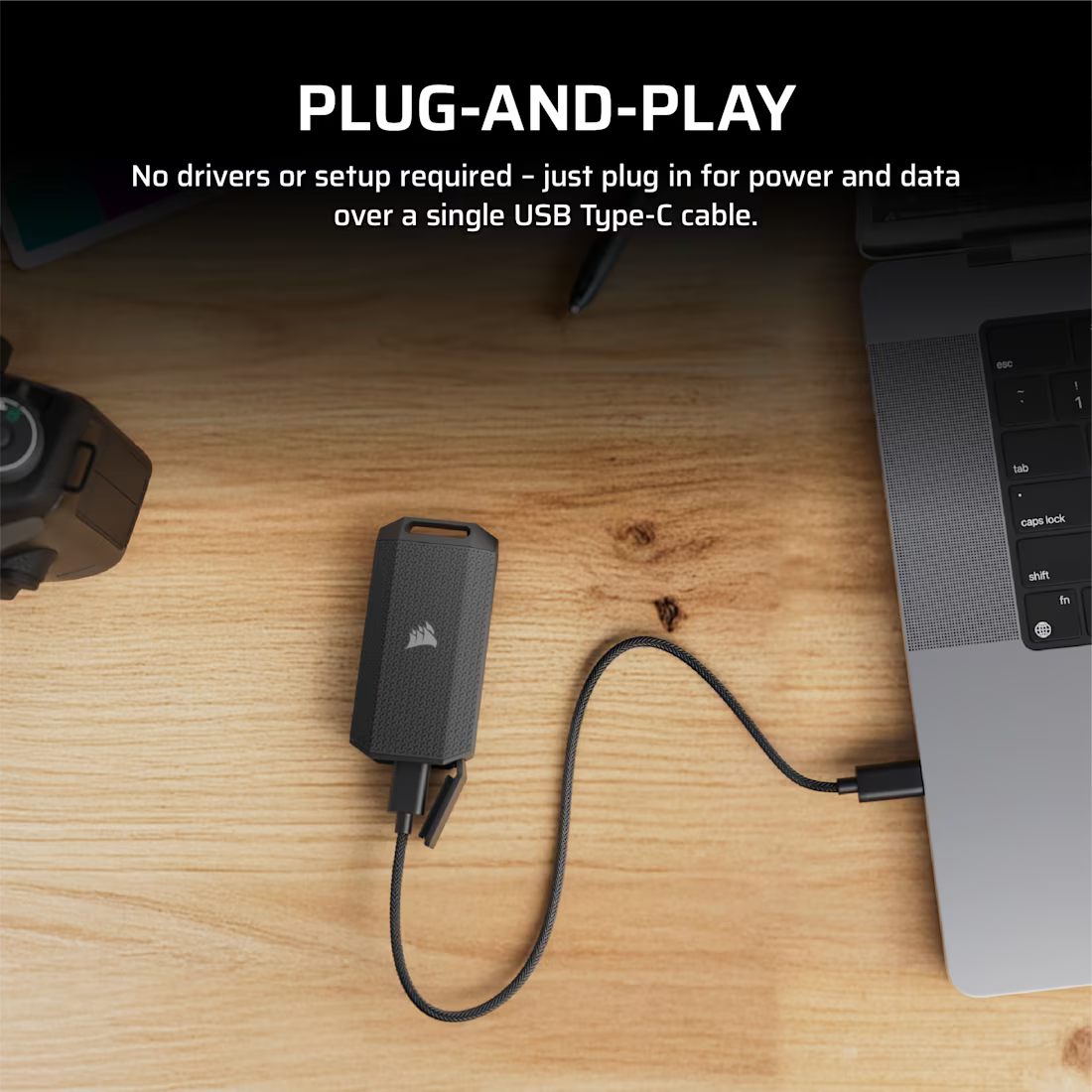 Corsair SSD Extern SSD extern Corsair EX400U CSSD-EX400US4TB | 4TB, USB 3.2 Gen 2x2, 1600MB/s