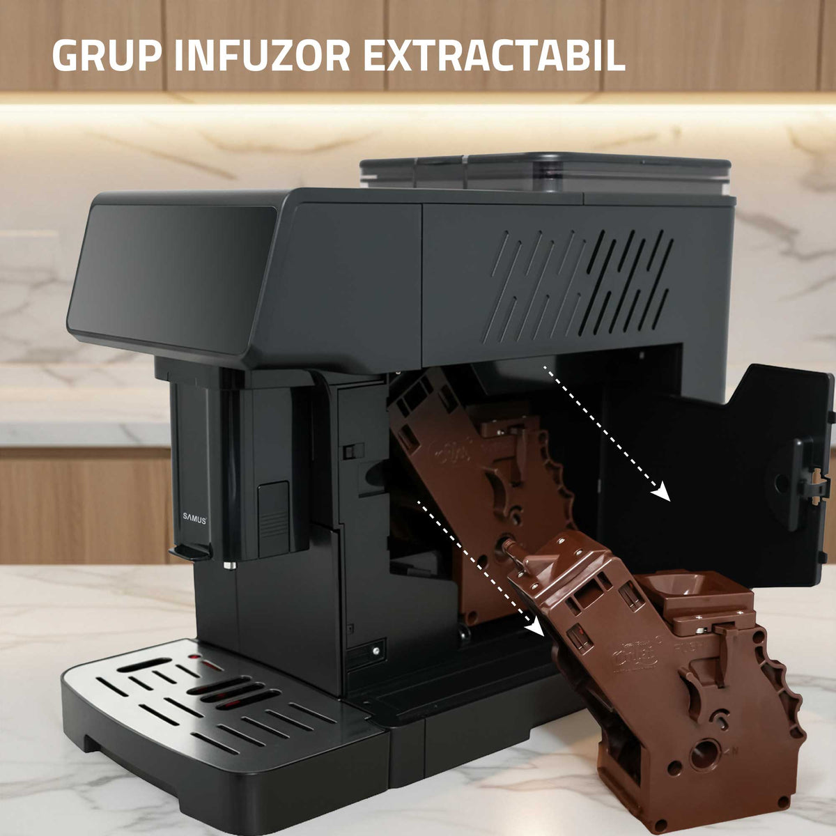 Espressor Automat Samus SUBLIME 19 | 1350W, 1.7L, 19 bari, Negru