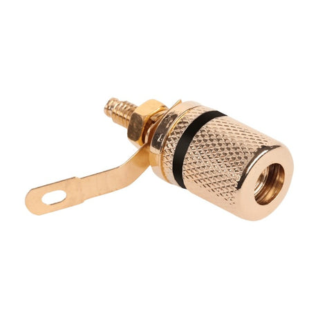 Lechpol Mufa audio Mufa Banana Lechpol GNI0206A | Montaj, Gold Plated, Negru
