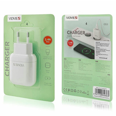 Lechpol Incarcator Incarcator Retea Vidvie GSM1037 | USB, 2400mA, Incarcare Rapida