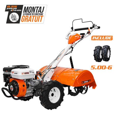 Ruris Motosapa Motosapa RURIS 5900R + roti cauciuc 5.00-6 | 7 CP, General Engine, Lățime de lucru Max 640 mm