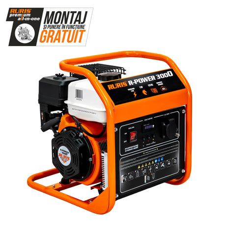 Ruris Generator curent Generator-invertor RURIS R-Power 3000 | 7 CP, General Engine, Capacitate rezervor 4.5 l