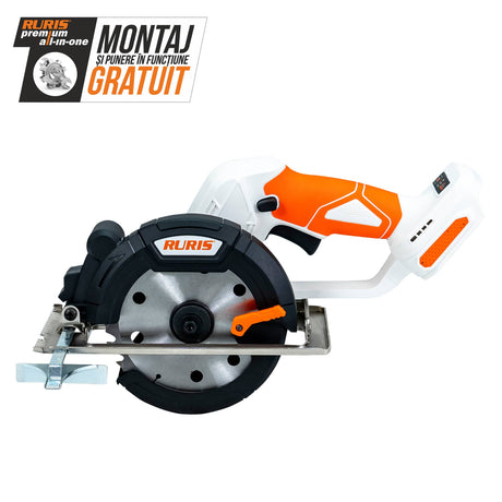 Ruris Fierastrau circular Ferastrau circular pe acumulator RURIS RMX3140 | Electric, fara perii, Viteza maxima 6800 rpm