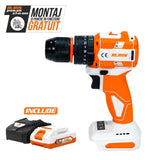 Ruris Masina de gaurit si insurubat Masina de gaurit/insurubat cu percutie pe acumulator RURIS RMX1360 Power Alfa Up (contine acumulator+incarcator)
