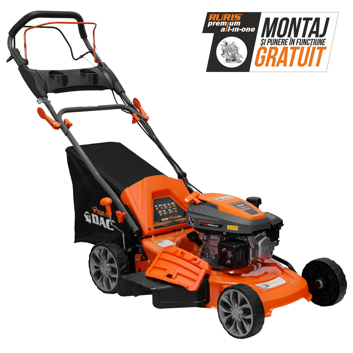 DAC Masina de tuns gazon Masina de tuns gazon DAC 120XR | 4 CP / 150 cc, Ducar, 4 timpi, Lăţimea de lucru 460 mm