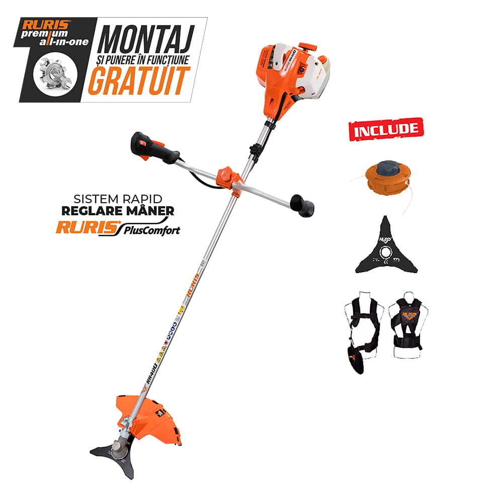 Ruris Motocoasa Motocoasa RURIS RR400 | Khuma, 2 timpi, Capacitate rezervor 1000ml, 2.8 cp