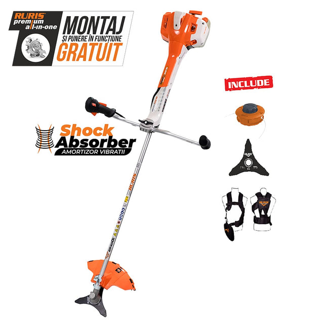 Ruris Motocoasa Motocoasa RURIS RR400C | Khuma, 2 timpi, Capacitate rezervor 1000ml, 2.8 cp
