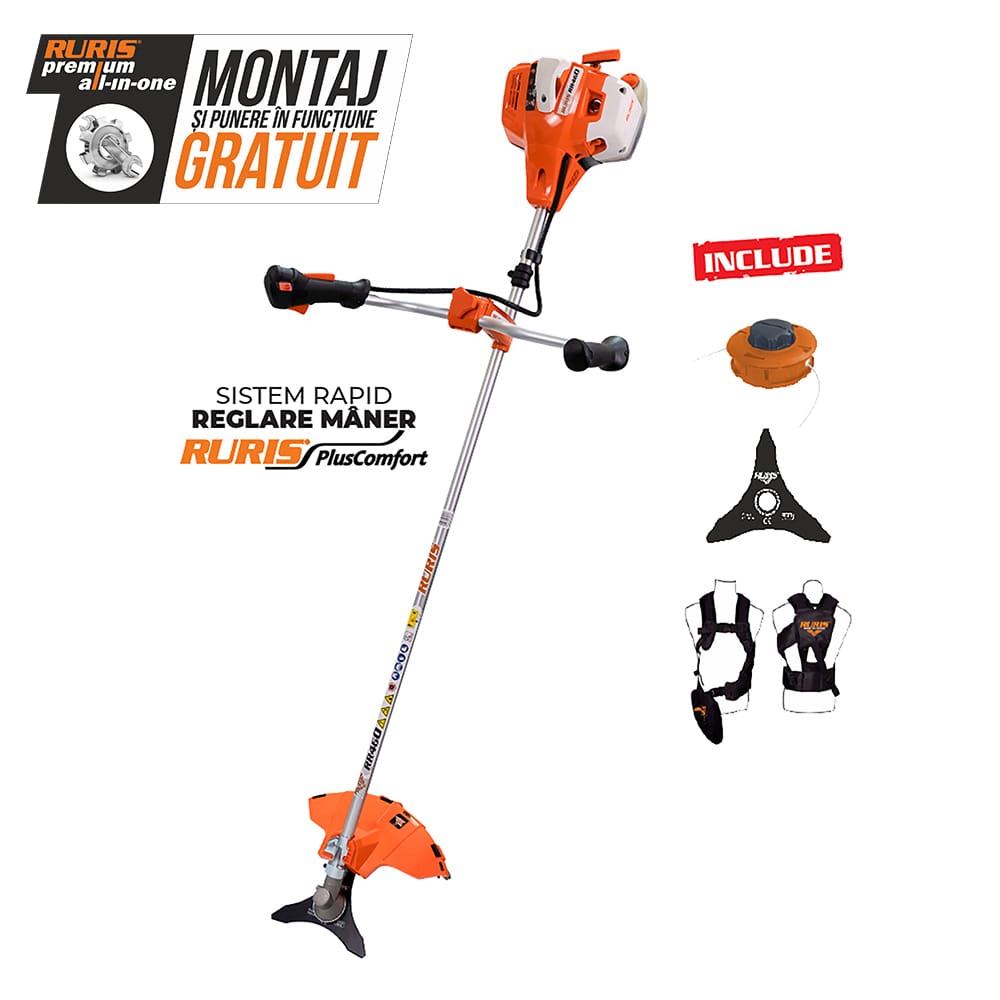 Ruris Motocoasa Motocoasa RURIS RR460 | Khuma, 2 timpi, Capacitate rezervor 1000ml, 3 cp
