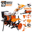 Ruris Motosapa Motosapatoare RURIS 731ACC3 + roti cauciuc 5.00-8 + rarita + plug + adaptor + dispozitiv scos cartofi + roti metalice 400 fara manicot + cultivator + remorca ruris 550s