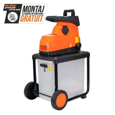 Ruris Tocator crengi Tocator de crengi si resturi vegetale RURIS ST200S | 2.8 KW, Electric, Tip alimentare Rețea