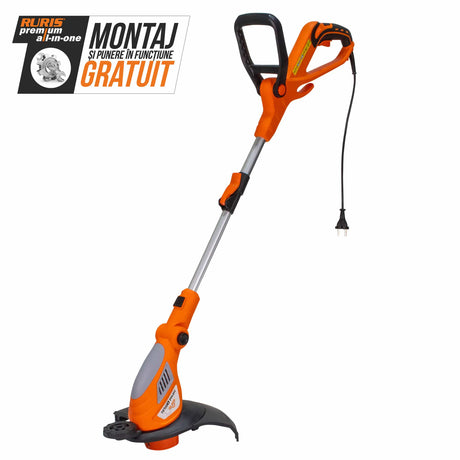 Ruris Trimmer iarba Trimmer electric RURIS TE500 Pivot | 500W, 230-240V / 50Hz, Viteză de rotaţie 14000 rpm
