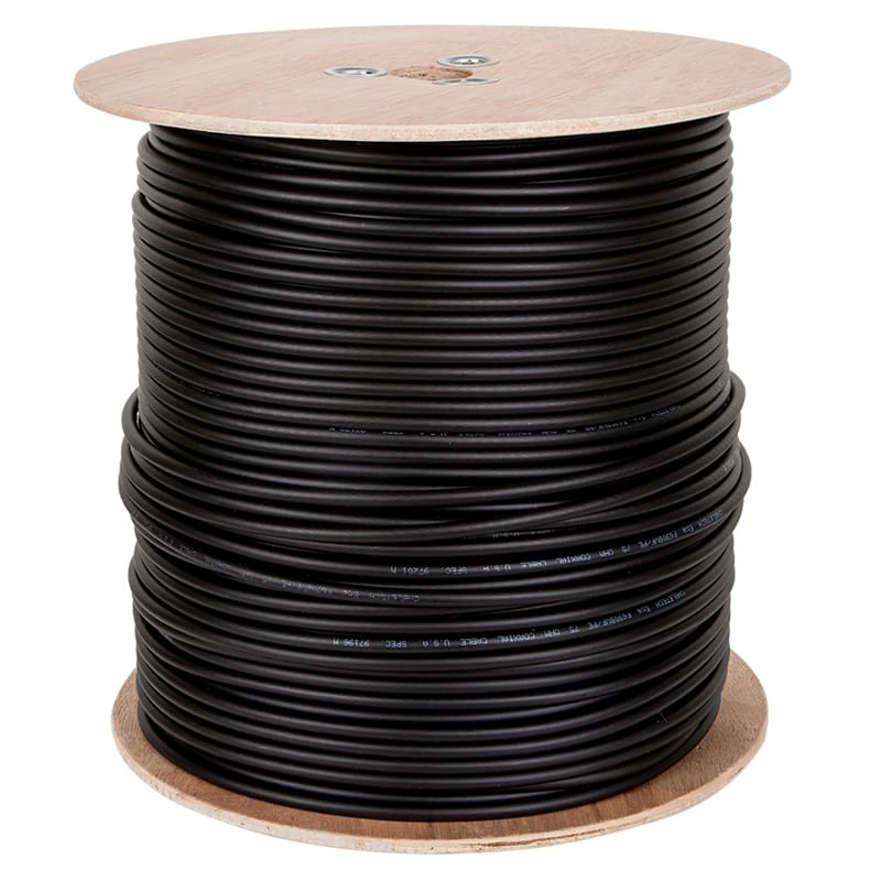 Cabletech Cablu coaxial Cablu Coaxial Cabletech KAB0020 | F690BV, Gel, Negru, 305m