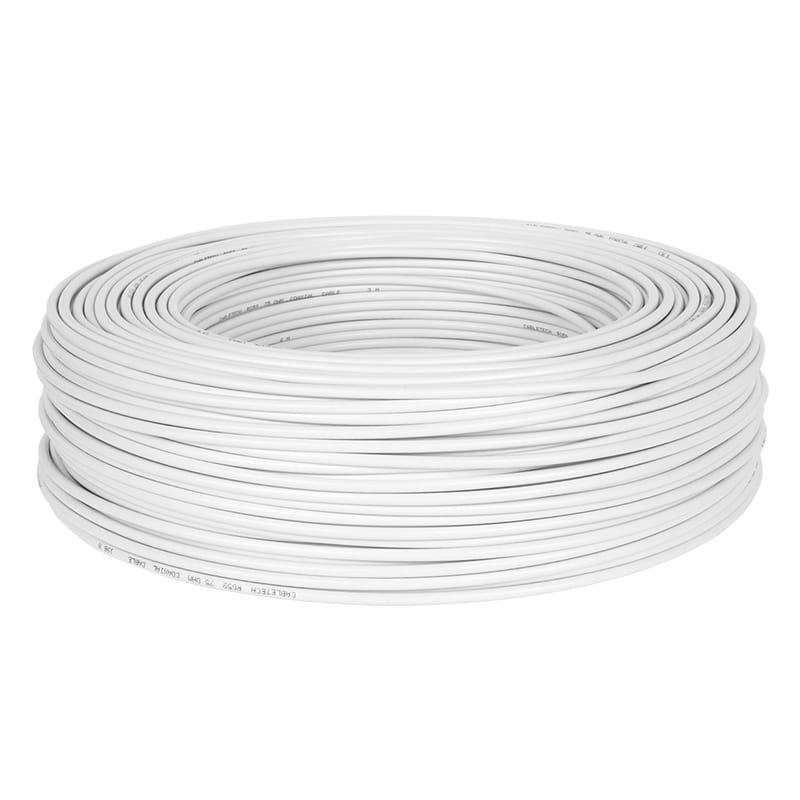 Cabletech Cablu coaxial Cablu Coaxial Cabletech KAB0026F | RG59U, Alb, 200m