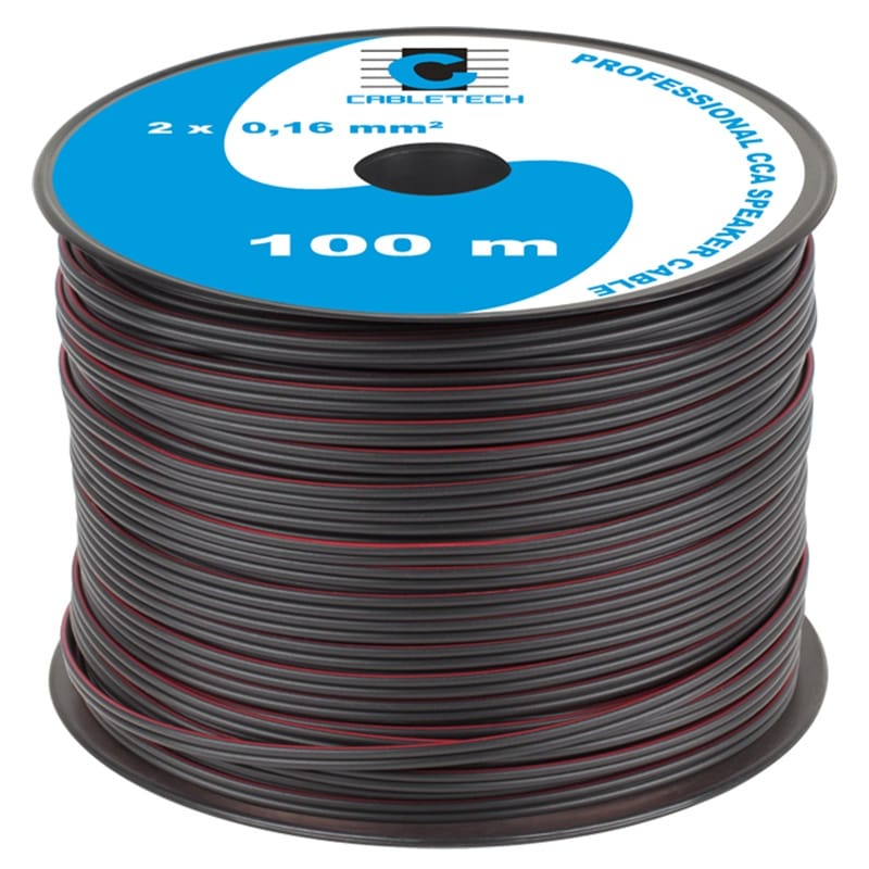 Lechpol CABLU DIFUZOR CCA 2X0.16MM NEGRU 100M