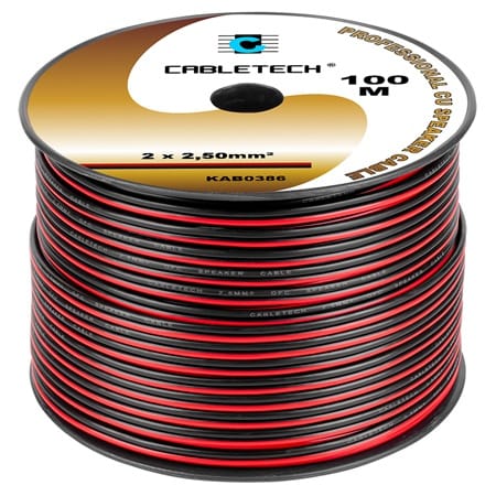 Cabletech Cablu Cablu Difuzor Cabletech KAB0386 | 2x2.50mm, Cupru, Rosu/Negru, 100m