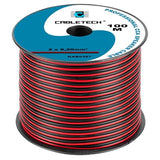 Cabletech CABLU DIFUZOR CCA 2X0.20MM ROSU/NEGRU 100M