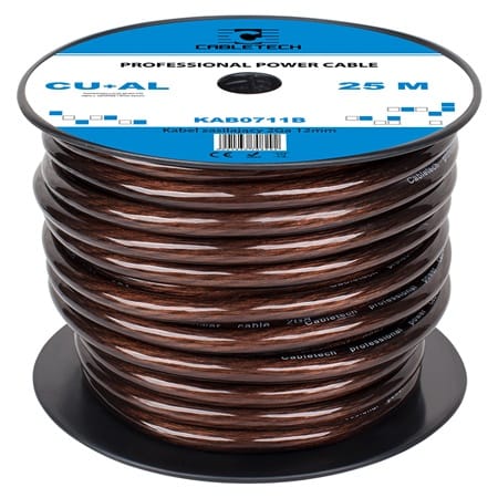 Cabletech CABLU PUTERE CU-AL 2GA (12MM/33.62MM2) 25M NE