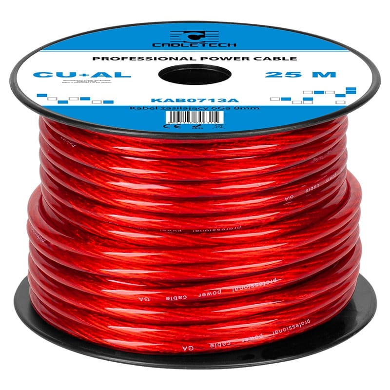 Cabletech Cablu curent Cablu Putere Cabletech KAB0713A | Cu-Al, 6GA, 13.29mm2, 25m
