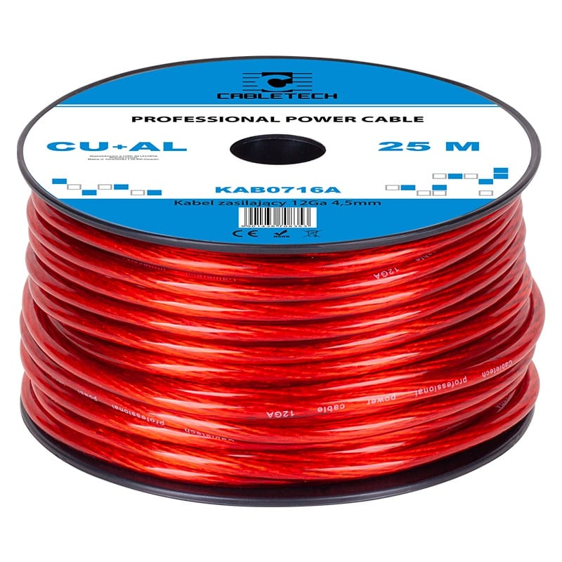 Cabletech CABLU PUTERE CU-AL 12GA (4.5MM/3.31MM2) 25M R