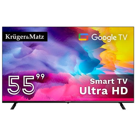 Kruger Matz Televizoare Televizor LED Kruger Matz KM0255UHD-SA | 141cm, 4K UHD, Google TV