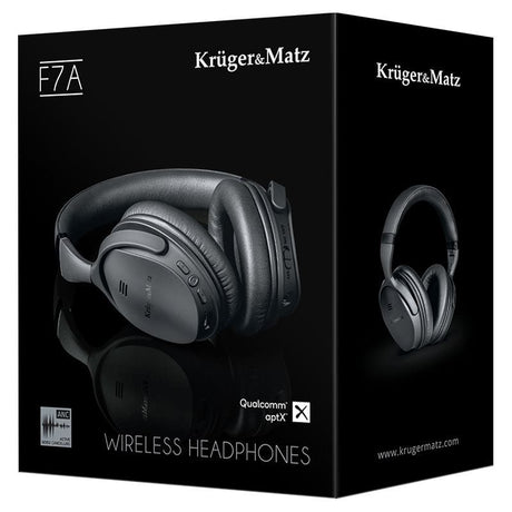 Kruger Matz Casti bluetooth Casti Bluetooth Kruger Matz KM0655 | ANC, Over-Ear, Negru