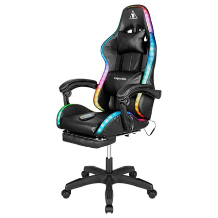 Kruger Matz SCAUN GAMING GX-150 NEGRU LED MASAJ KRUGER&MATZ