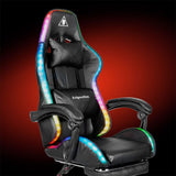 Kruger Matz SCAUN GAMING GX-150 NEGRU LED MASAJ KRUGER&MATZ