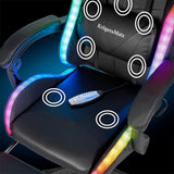 Kruger Matz SCAUN GAMING GX-150 NEGRU LED MASAJ KRUGER&MATZ