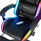 Kruger Matz SCAUN GAMING GX-150 NEGRU LED MASAJ KRUGER&MATZ
