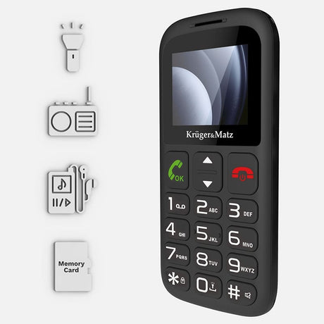 Kruger Matz TELEFON GSM SENIORI BUTON SOS KRUGER&MATZ