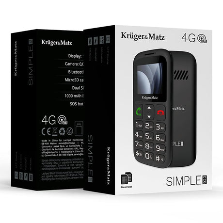 Kruger Matz Telefon Telefon GSM Kruger&Matz KM0923-4G | Buton SOS, Seniori, 4G