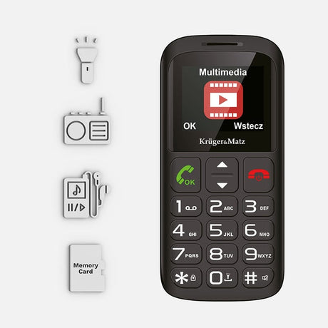 Kruger Matz Telefon Telefon GSM Kruger&Matz KM0923-4G | Buton SOS, Seniori, 4G