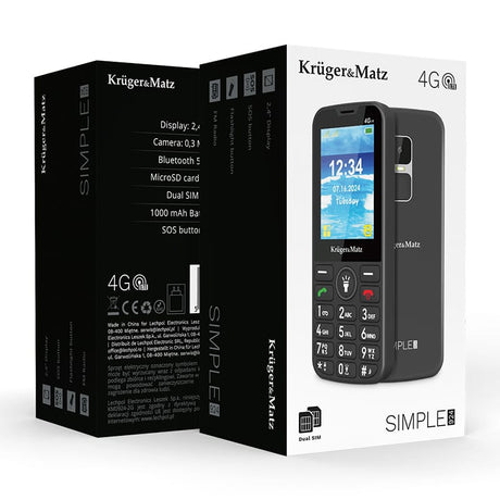 Kruger Matz Telefon Telefon GSM Kruger Matz KM0924-4G | Seniori, 4G, Buton SOS
