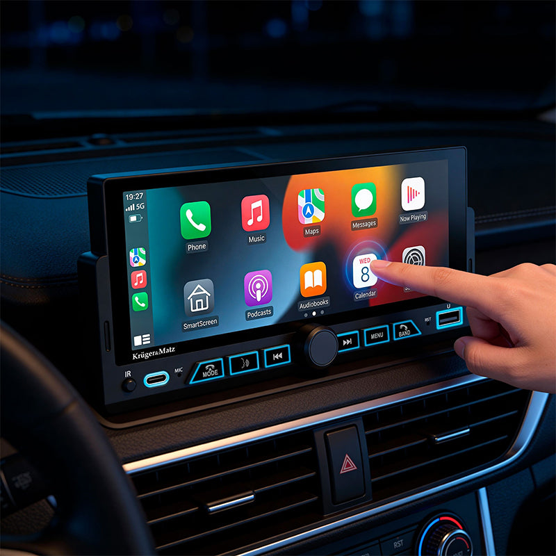 Player Auto Kruger&Matz KM2017 | 1 DIN, 4x60W, CarPlay, Android Auto