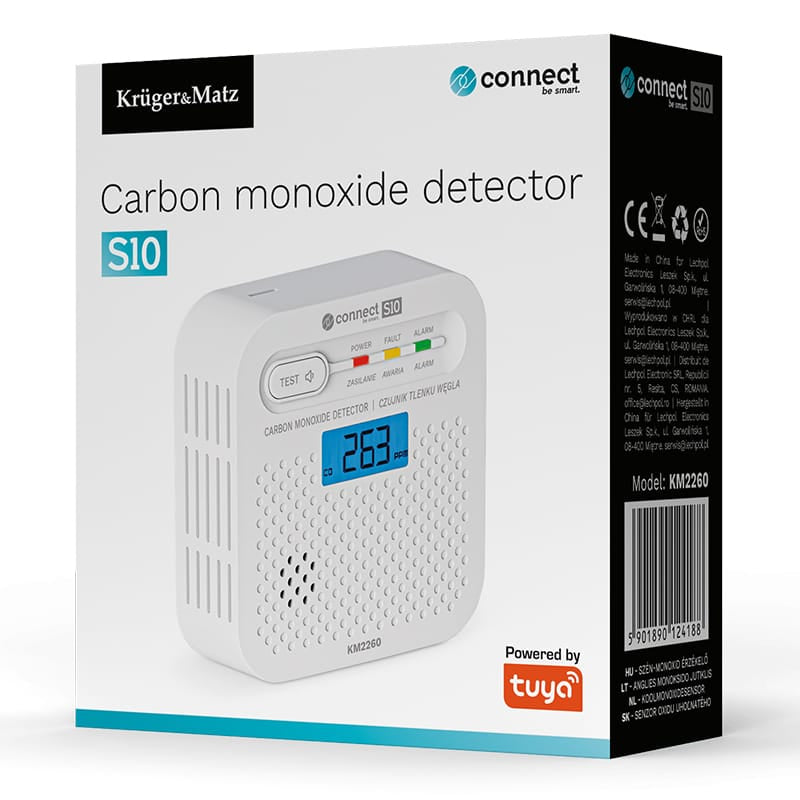 Kruger Matz SENZOR MONOXID DE CARBON CONNECT S10 TUYA KRUGER&MATZ