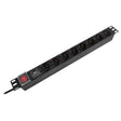 Emtex PDU RACK 19 INCH 8 PRIZE SWITCH 16A 2M EMTEX