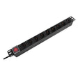 Emtex PDU RACK 19 INCH 9 PRIZE SWITCH 16A 2M EMTEX