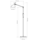 Rebel Lampa LED Lampa de Podea LED Rebel KOM1025 | 12W+3W, Iluminare Reglabila