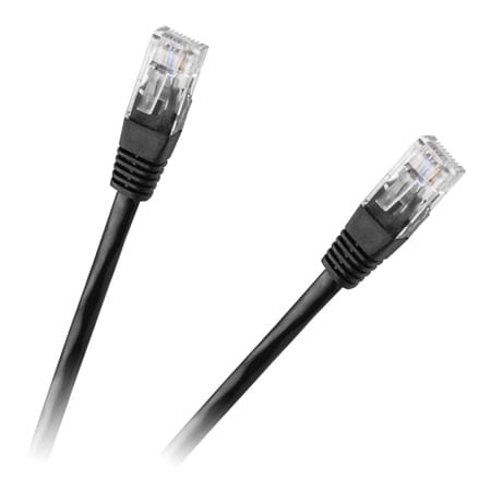 Lechpol PATCHCORD UTP CAT 6E CCA NEGRU 0.5M